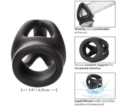 CALEXOTICS - ALPHA DUAL CAGE RING BLACK