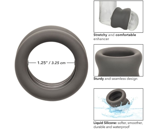 CALEXOTICS - ALPHA SCROTUM STRETCHING RING BLACK