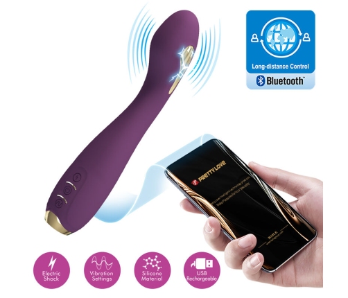 PRETTY LOVE - HECTOR ELECTROSHOCK VIBRATOR BY APP CONTROL PURPLE