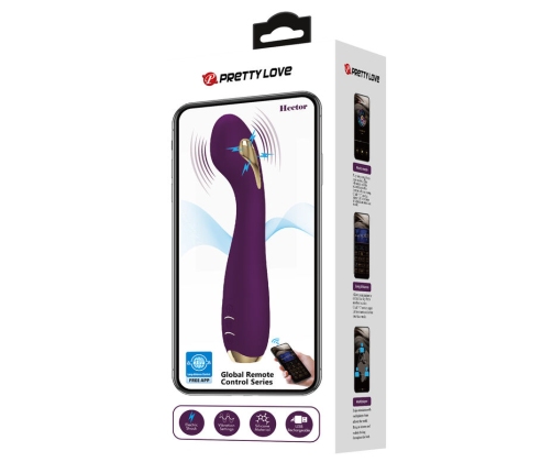 PRETTY LOVE - HECTOR ELECTROSHOCK VIBRATOR BY APP CONTROL PURPLE