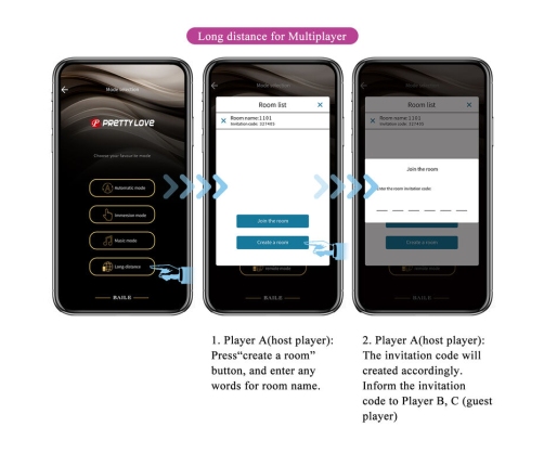 PRETTY LOVE - HECTOR ELECTROSHOCK VIBRATOR BY APP CONTROL PURPLE