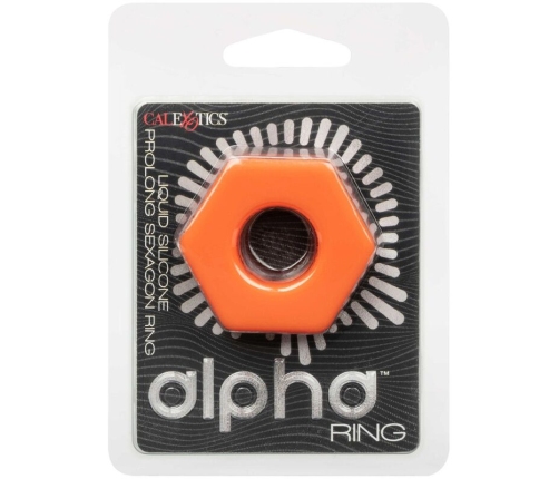 CALEXOTICS - ALPHA PROLONG SEXAGON RING ORANGE