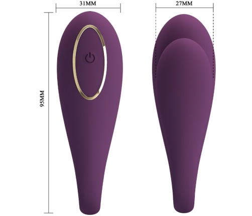 PRETTY LOVE - AUGUST REMOTE GLOBAL DOUBLE PLEASURE VIBRATOR