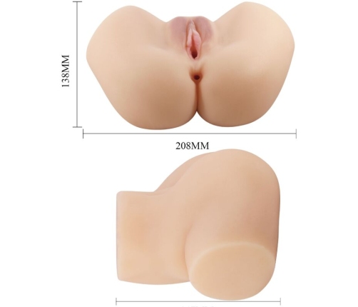 CRAZY BULL - REALISTIC VAGINA AND ANUS HAILEY VIBRATOR