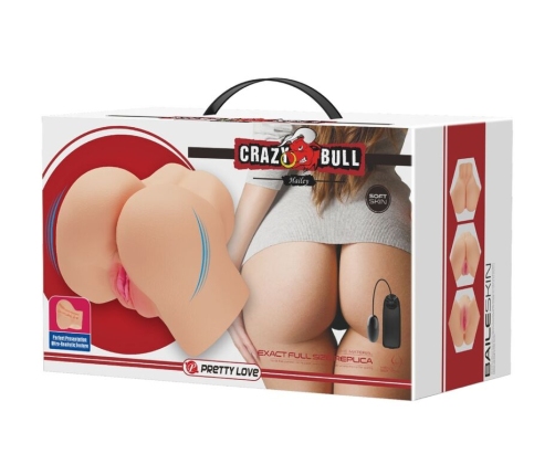 CRAZY BULL - REALISTIC VAGINA AND ANUS HAILEY VIBRATOR