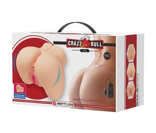 CRAZY BULL - REALISTIC VAGINA AND ANUS MILA VIBRATOR