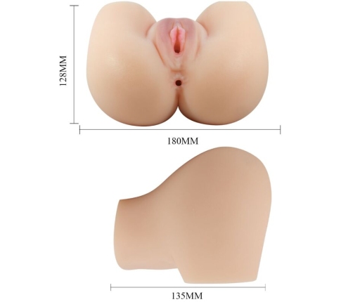 CRAZY BULL - REALISTIC VAGINA AND ANUS MILA VIBRATOR