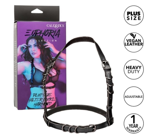 CALEXOTICS - EUPHORIA ARNÉS HATLER CON HEBILLA TALLA GRANDE NEGRO