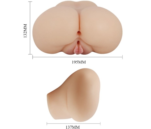 CRAZY BULL - REALISTIC VAGINA AND ANUS LUNA VIBRATOR