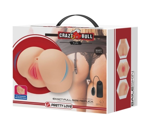 CRAZY BULL - REALISTIC VAGINA AND ANUS KYLIE VIBRATOR
