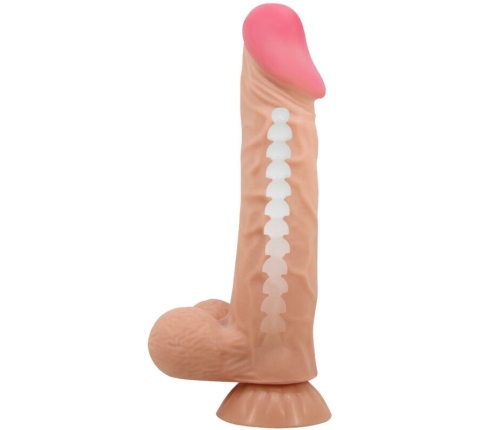 PRETTY LOVE - SLIDING SKIN SERIES REALISTIC DILDO WITH SLIDING SKIN SUCTION CUP 24 CM
