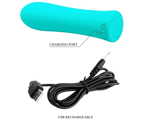 PRETTY LOVE - ALFREDA SUPER POWER VIBRATOR AQUA GREEN