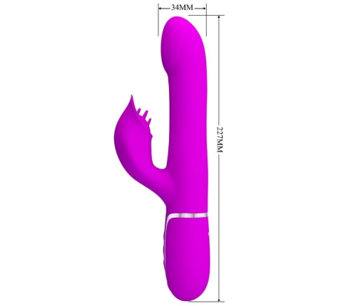 PRETTY LOVE - VIBRADOR RABBIT PERLAS VIOLETA