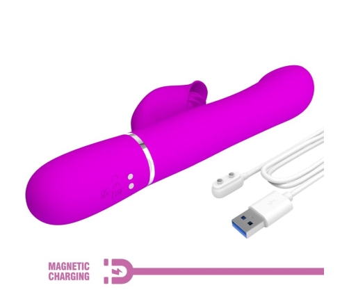 PRETTY LOVE - VIBRADOR RABBIT PERLAS VIOLETA