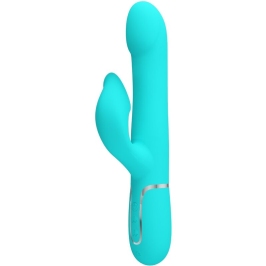 PRETTY LOVE - RABBIT VIBRATOR PEARLS AQUA GREEN PRETTY LOVE - RABBIT VIBRATOR PEARLS AQUA GREEN