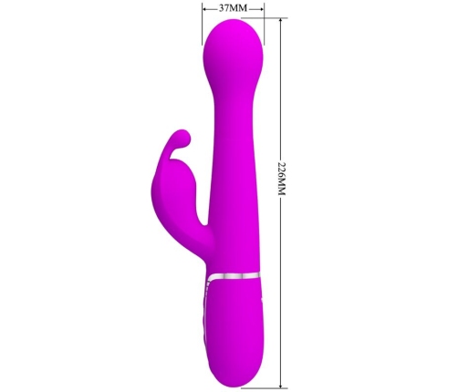 PRETTY LOVE - DEJON VIBRADOR RABBIT 3 EN 1 MULTIFUNCIÓN VIOLETA