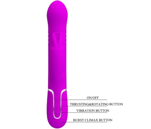 PRETTY LOVE - VIBRADOR COALE RABBIT PERLAS VIOLETA