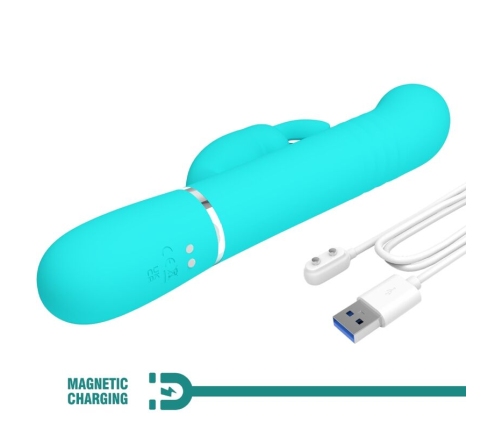 PRETTY LOVE - COALE RABBIT VIBRATOR PEARLS AQUA GREEN