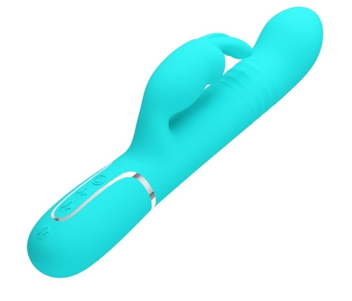 PRETTY LOVE - COALE RABBIT VIBRATOR PEARLS AQUA GREEN