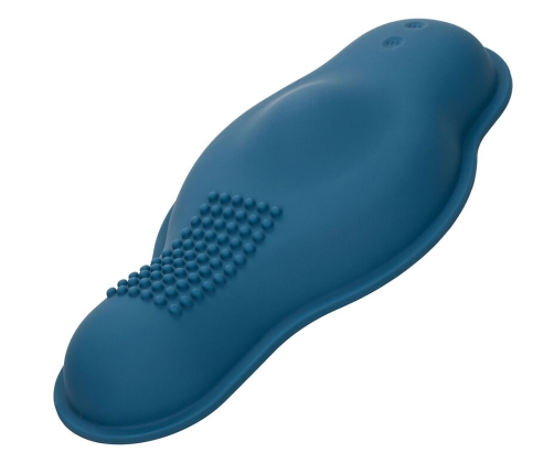 CALEXOTICS - RIDER MASSAGER DOUBLE MOTOR REMOTE CONTROL BLUE