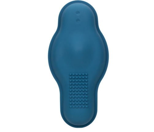 CALEXOTICS - RIDER MASSAGER DOUBLE MOTOR REMOTE CONTROL BLUE