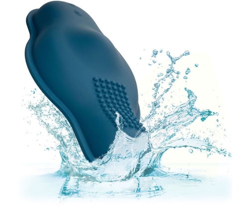 CALEXOTICS - RIDER MASSAGER DOUBLE MOTOR REMOTE CONTROL BLUE