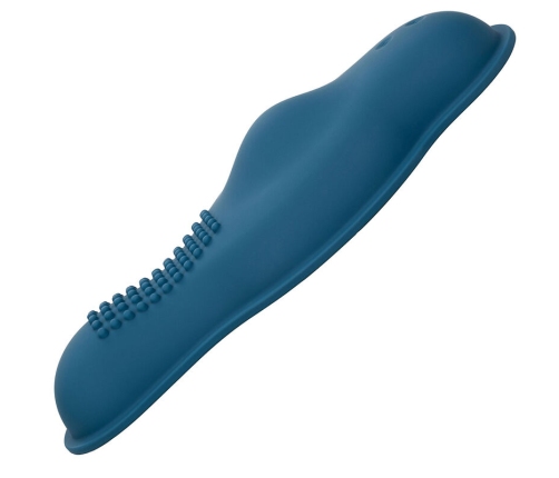 CALEXOTICS - RIDER MASSAGER DOUBLE MOTOR REMOTE CONTROL BLUE