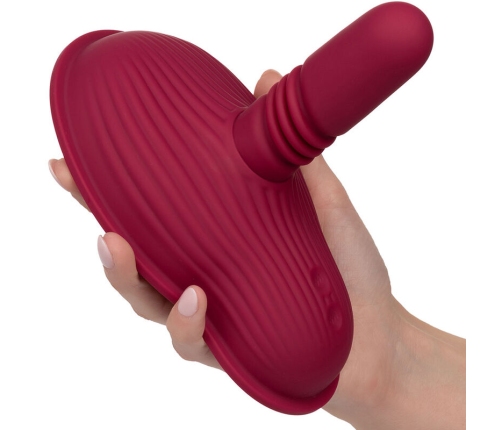 CALEXOTICS - RIDER MASSAGER DOUBLE MOTOR REMOTE CONTROL RED