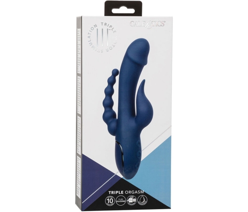 CALEXOTICS - VIBRADOR TRIPLE ORGASM AZUL