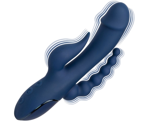 CALEXOTICS - VIBRADOR TRIPLE ORGASM AZUL