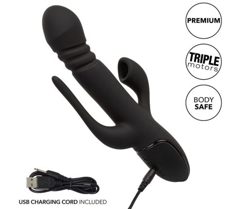 CALEXOTICS - VIBRADOR TRIPLE EUPHORIA NEGRO