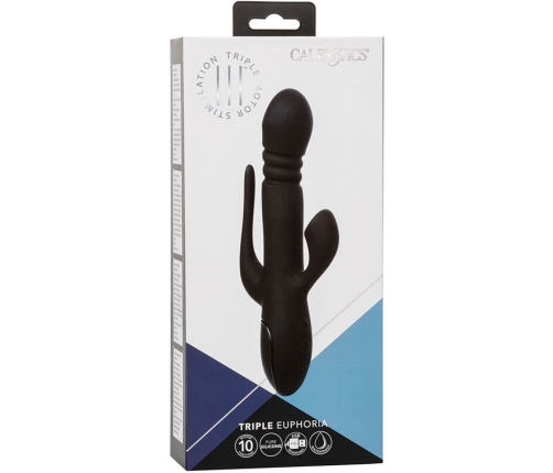 CALEXOTICS - VIBRADOR TRIPLE EUPHORIA NEGRO