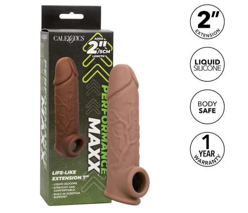 CALEXOTICS - PERFORMANCE MAXX LIFE-LIKE EXTENSION 7 BROWN SKIN