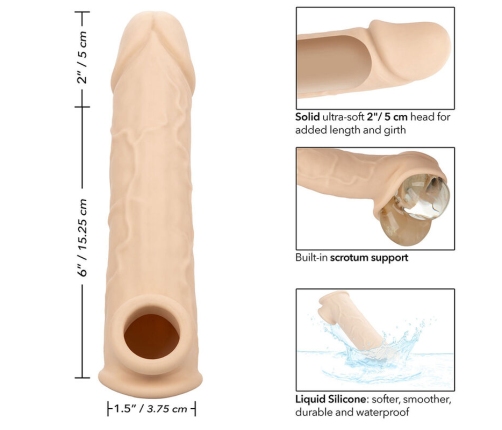 CALEXOTICS - PERFORMANCE MAXX EXTENSIÓN REALISTA 8 PIEL CLARO