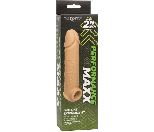 CALEXOTICS - PERFORMANCE MAXX EXTENSIÓN REALISTA 8 PIEL CLARO