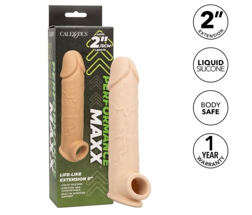 CALEXOTICS - PERFORMANCE MAXX EXTENSIÓN REALISTA 8 PIEL CLARO