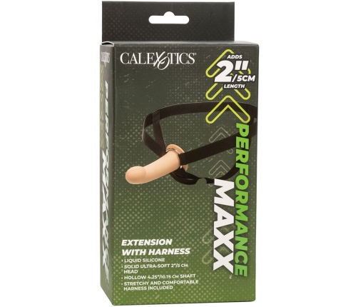 CALEXOTICS - PERFORMANCE MAXX EXTENSION WITH HARNESS LIGHT SKIN