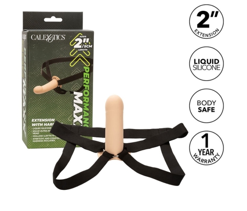 CALEXOTICS - PERFORMANCE MAXX EXTENSION WITH HARNESS LIGHT SKIN