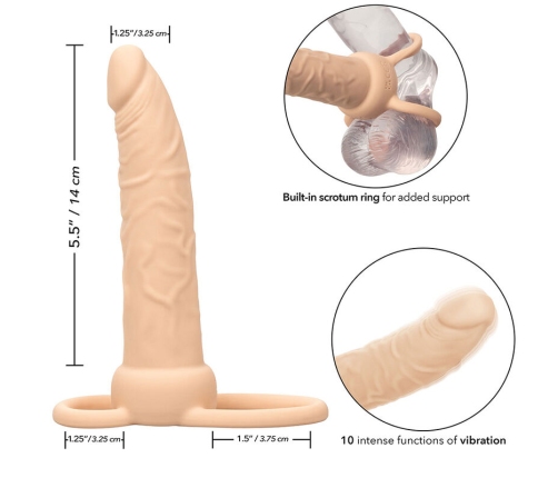 CALEXOTICS - PERFORMANCE MAXX RECHARGABLE DUAL PENETRATOR LIGHT SKIN