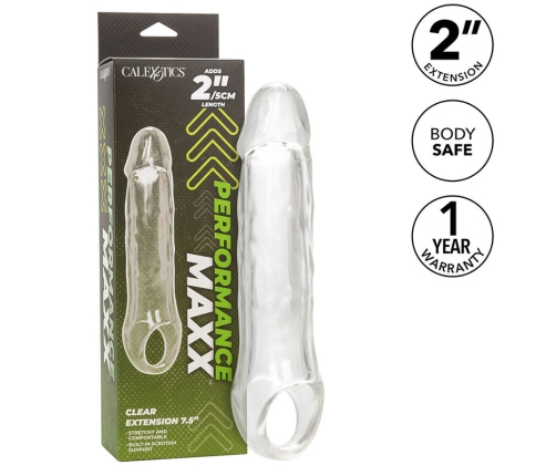 CALEXOTICS - PERFORMANCE MAXX EXTENSIÓN CLARA 7,5 TRANSPARENTE