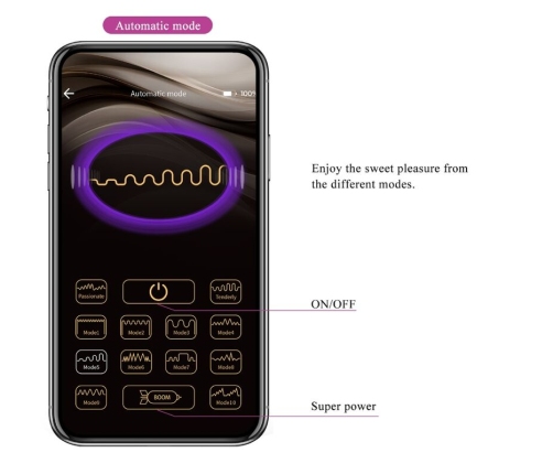 PRETTY LOVE - NYMPH VIBRATING EGG APP CONTROLLED LILA