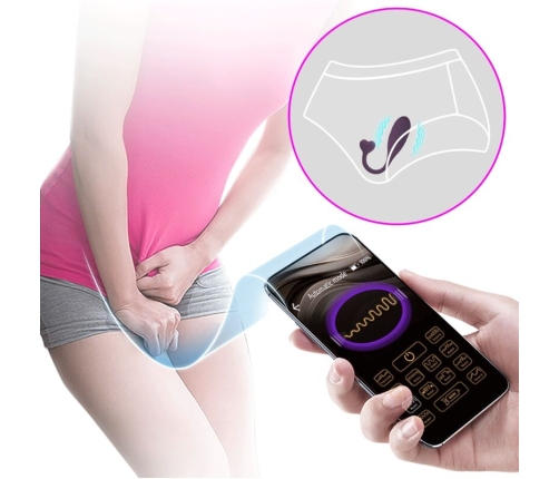 PRETTY LOVE - FISHERMAN APP CONTROLLED  VIBRATING EGG LILA