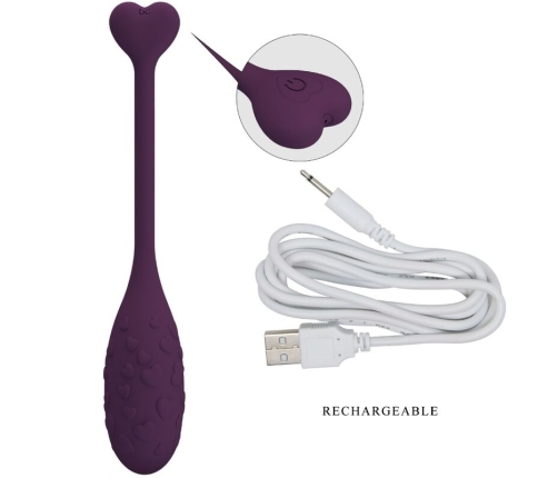 PRETTY LOVE - FISHERMAN APP CONTROLLED  VIBRATING EGG LILA