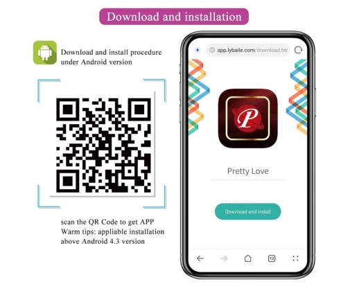 PRETTY LOVE - FISHERMAN APP CONTROLLED  VIBRATING EGG LILA