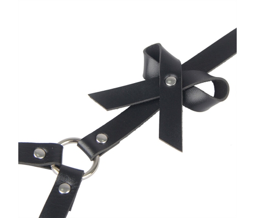 SUBBLIME - LEATHER WAIST AND LEG HARNESS BLACK ONE SIZE