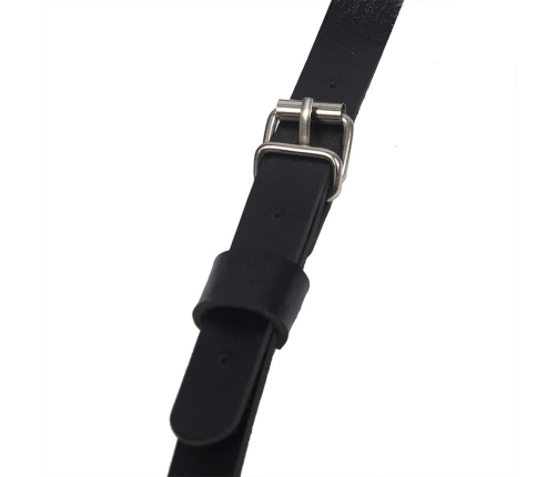 SUBBLIME - BODY HARNESS ADJUSTABLE STRAPS LEATHER BLACK ONE SIZE