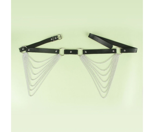SUBBLIME - LEATHER CHAINBELT BLACK ONE SIZE