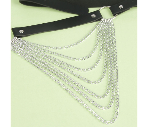 SUBBLIME - LEATHER CHAINBELT BLACK ONE SIZE
