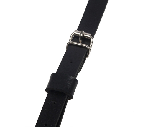 SUBBLIME - LEATHER RING CHEST HARNESS BLACK ONE SIZE