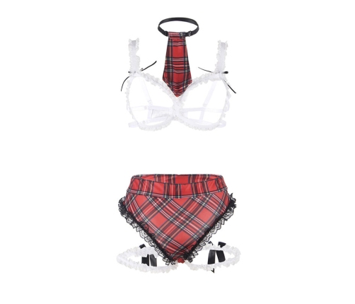 SUBBLIME - SEXY SCHOOLGIRL COSTUME WITH BRA L/XL